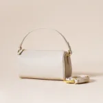 2in1 Handbag Cowhide & Artificial Leather with 3 Zipped Inner Pockets